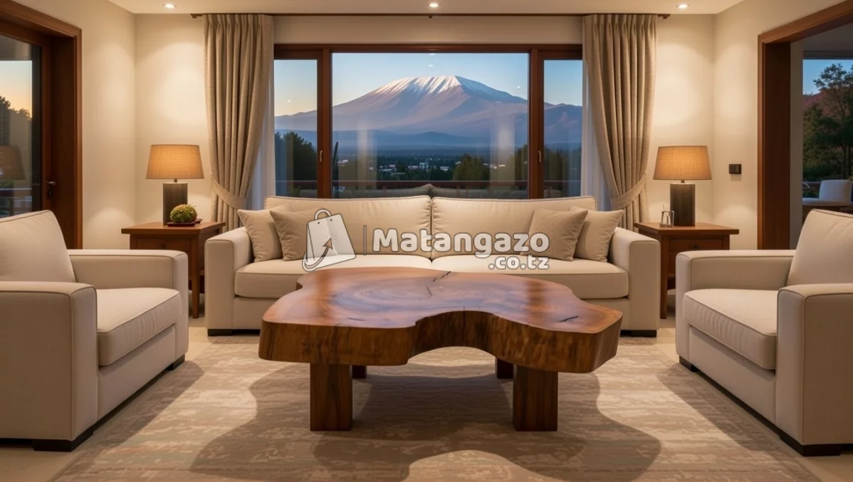 Coffee table round wood