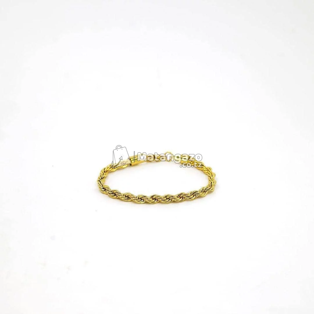 Rope gold bracelet