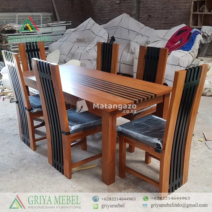 dining table and seats