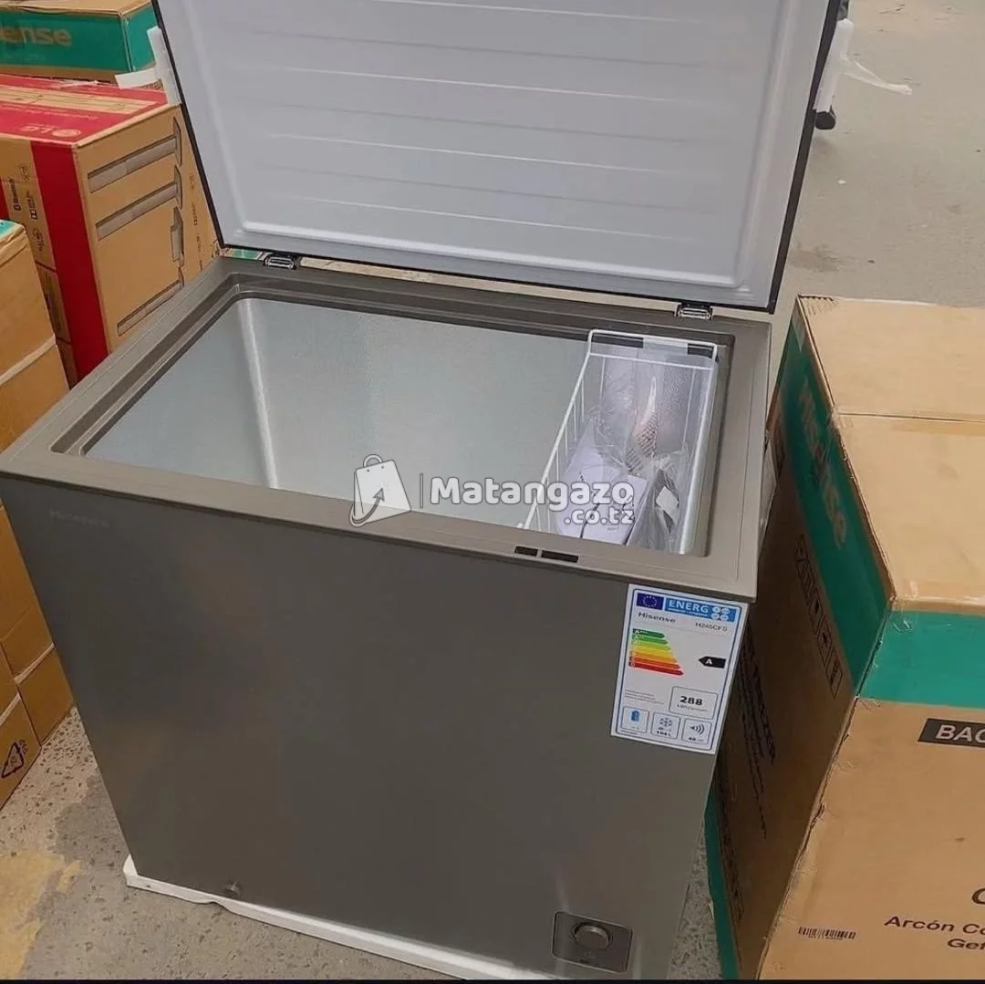 Hisense freezer  silver model