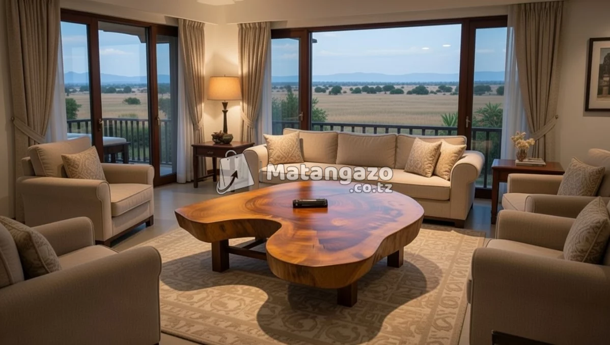 Coffee table round wood